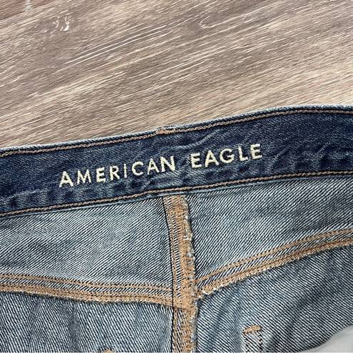 American Eagle relaxed mom jean distressed knees