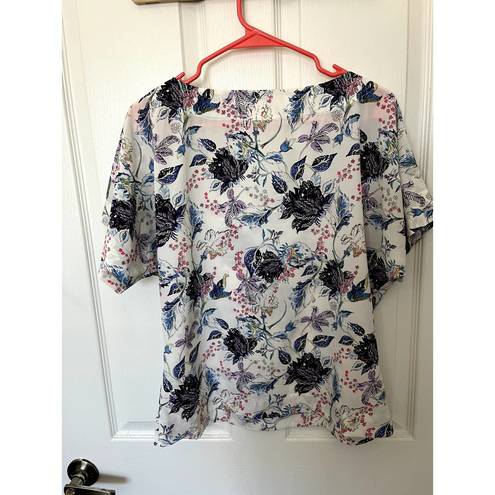 St. John  floral blouse