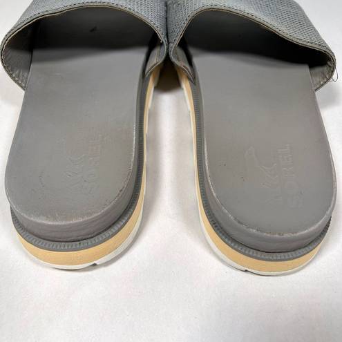 Sorel  Roaming Easy Slide Platform Sandals Womens‎ 10 Gray