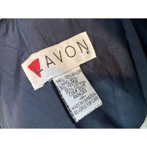 Lavon  Y2K Full Zip Jacket Nylon Medium Vintage 90s Geometric Blue Windbreaker