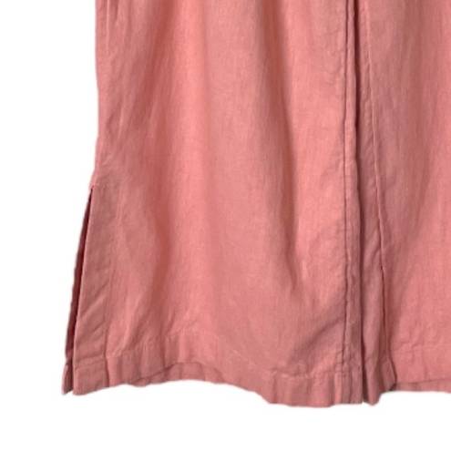 Krass&co D &  Naturals Wide Leg Pants Palazzo Linen Blend Pink Women’s Size Medium M