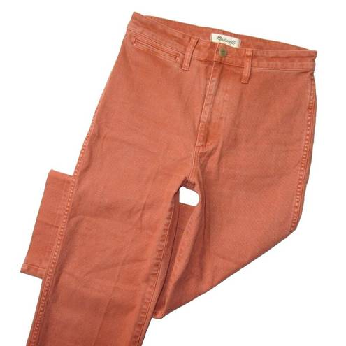 Madewell NWT  Slim Emmett in Sweet Dahlia Garment Dyed Wide-Leg Crop Pants 28