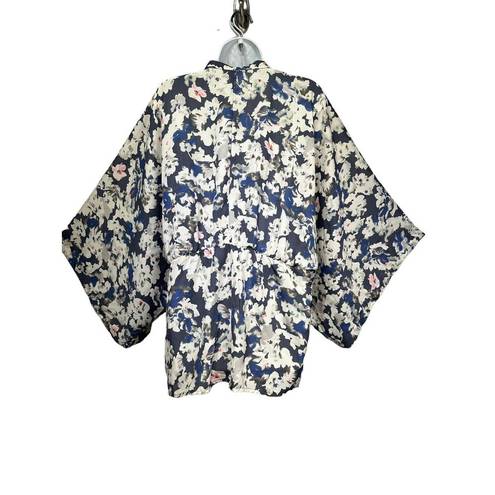 Sim & Sam  collarless draped kimono open cardigan Size S/M