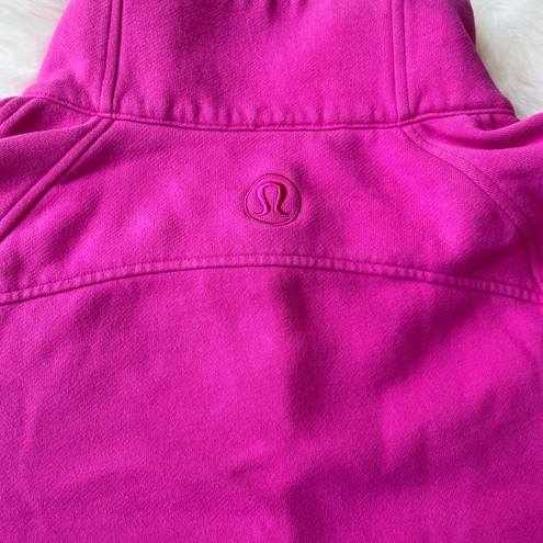 Lululemon  Oversized Sonic Pink Funnel-Neck Scuba Half Zip