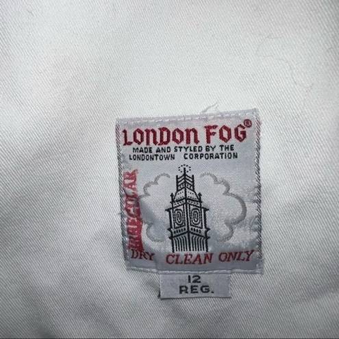 London Fog VINTAGE  white double breasted  peacoat size 12