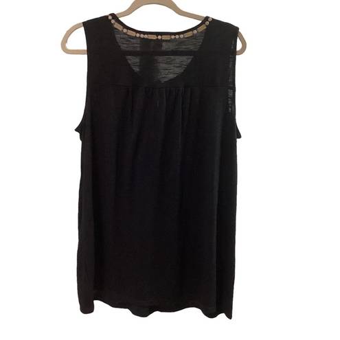 Style & Co  black&‎ Tan blouse size 1X