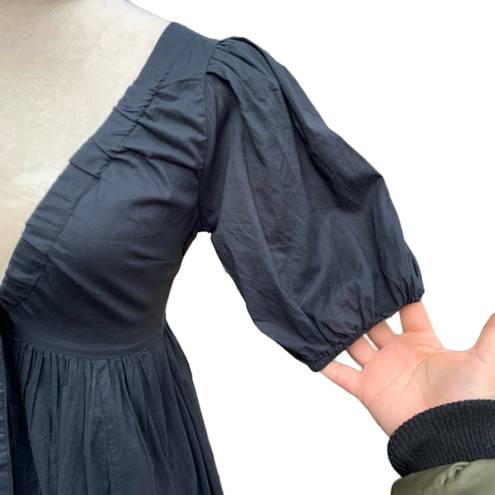 Abercrombie & Fitch Puff Sleeve Black Mini Dress XS