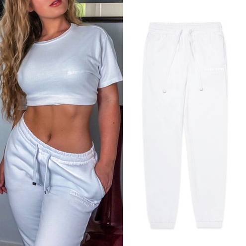 Talentless NEW  WOMEN STAPLE PREMIUM WHITE SWEATPANTS SZ MEDIUM