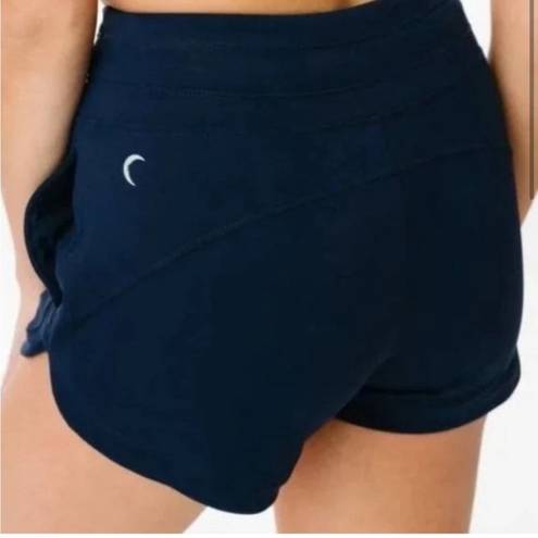 Zyia  Navy Hybrid Drawstring Athletic Lounge Shorts- Size Small