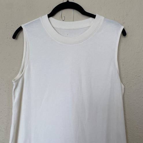 Everlane  The Organic Cotton Weekend Tank Dress Canvas Women white midi size S