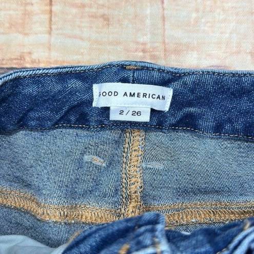 Good American  Good Waist Crop Skinny Jeans