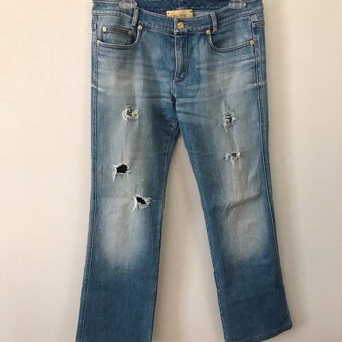 St. John  Jeans Straight Leg Mid Rise Med Wash