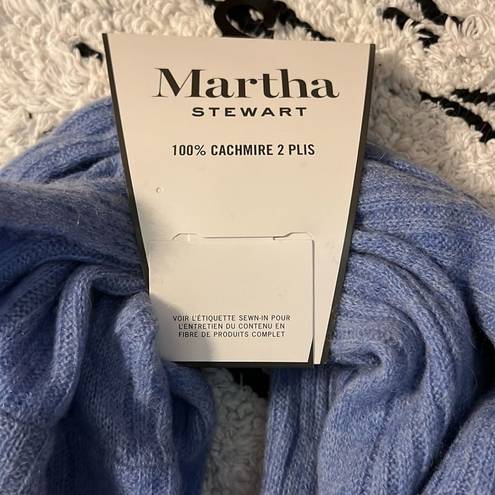 infinity Martha Stewart 2 ply Cashmere  Scarf Blue