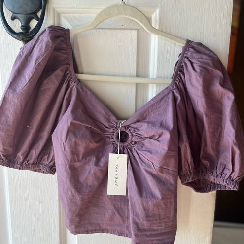 Sim & Sam Puff Sleeve Blouse NWT