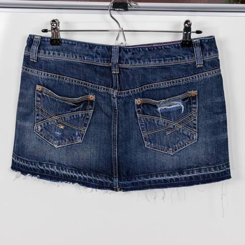 Aeropostale  Distressed Denim Mini Skirt