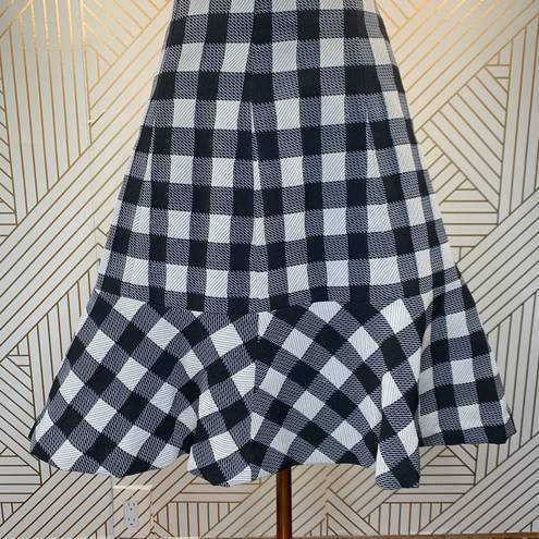 Tracy Reese  New York Gingham Flare Skirt