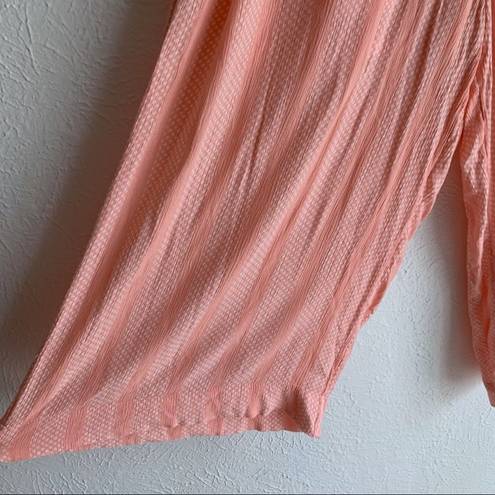 Anthropologie  Maeve Nell Wide Leg Crop Culottes Pink Sz Large