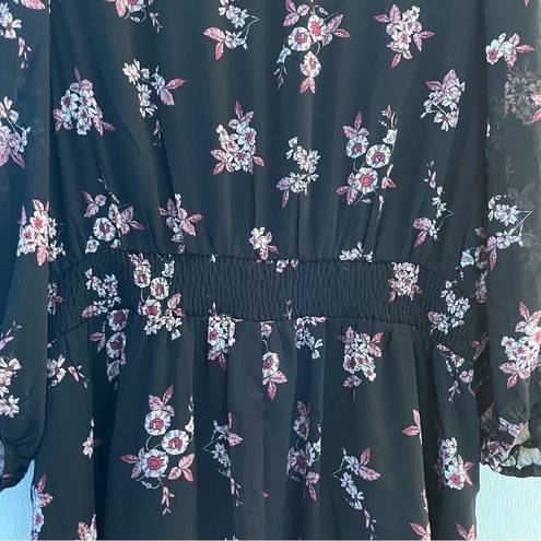 City Chic  Dress Ditsy Bloom Dress in Dusty Ditsy Sz 20 NWT Black & Pink Floral