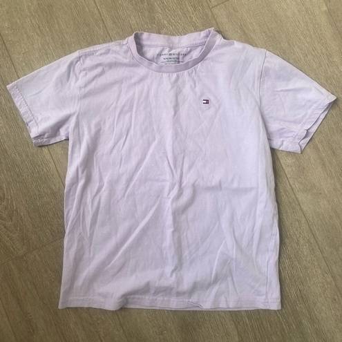 Tommy Hilfiger  Lilac Logo Tee Size Small