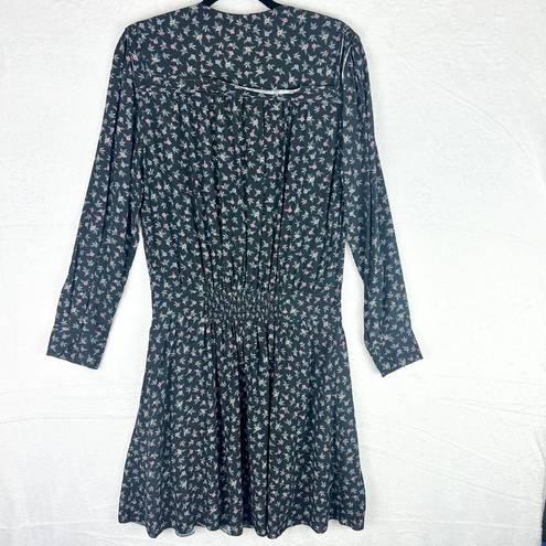 Zadig & Voltaire Remus Liberty Floral Dress Size Medium Black Smocked