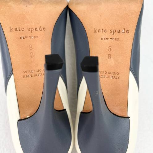 Kate Spade  Precious Pump Heel 8 Gray Cream Gold