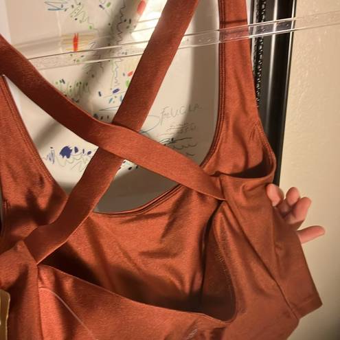 Free People Movement  bronze sports bra NWOT