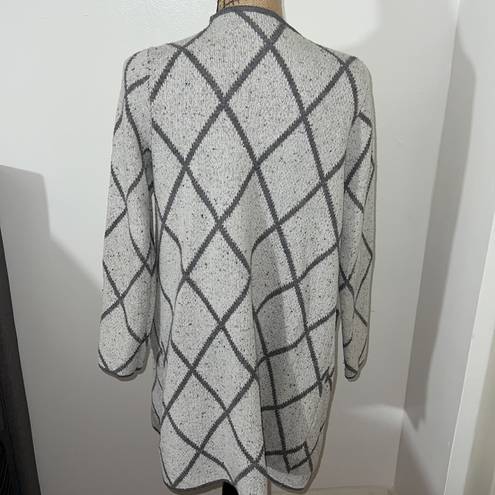 Apt. 9  Grey and White Cardigan Sweater