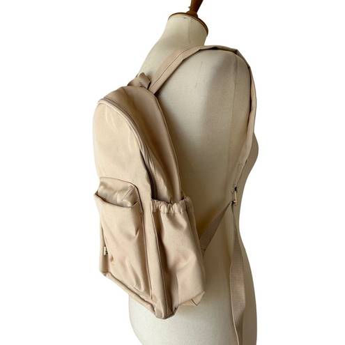  BEISICS Backpack Beige Canvas Trolly Pass Through Vanilla Girl 12x15x6