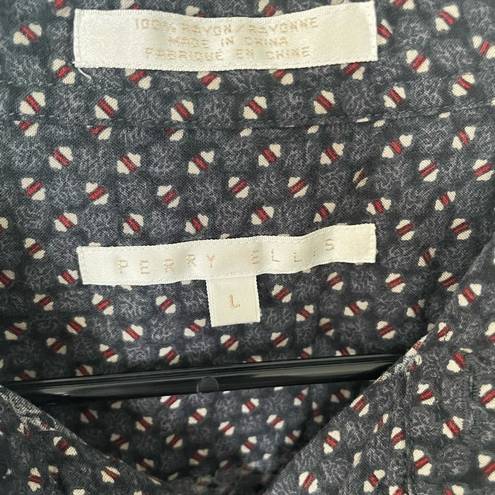 Perry Ellis  vintage oversized button down top