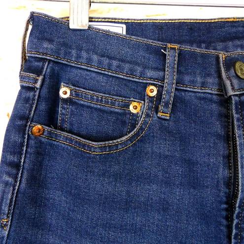 Gap  Jean Women 27 4 P Blue Wash Vintage Slim High Rise Ankle Raw Hem Denim