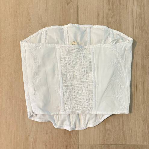 LA Hearts PacSun white corset top