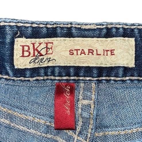 BKE  denim Starlight stretch cut off shorts size 24