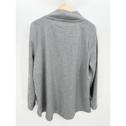 Krass&co D& Active Grey Long Sleeve Polyester Blend Sweatshirt Women's Size X-Large XL