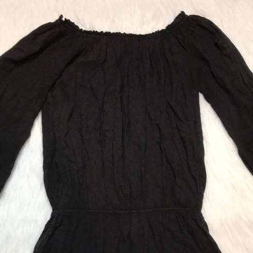 Brandy Melville John Galt Women’s One Size Black Long Sleeve Romper