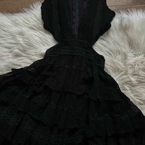 Rococo  SAND Black Lace Tessa Dress