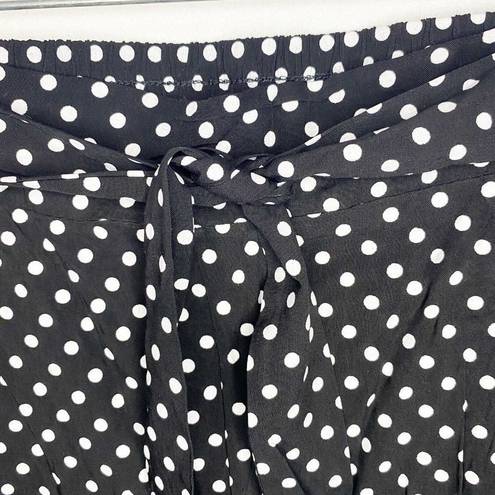 Simply Couture  Polkadot Tie-Waist Palazzo Pants Size 2XL (34x25) Elastic NWT