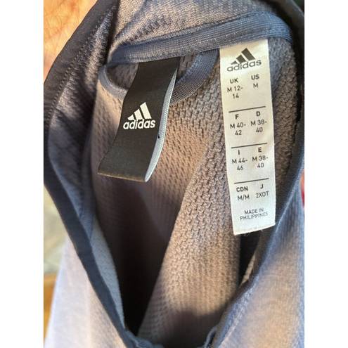 Adidas  Womens TI Team Issue Bomber Track Jacket Climawarm Blue Size Medium