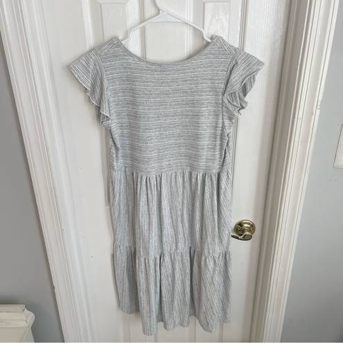 TJ Maxx Heather Gray Babydoll Dress