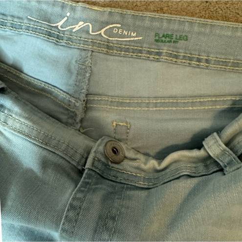 INC  Light Wash Flare Jeans Size 14