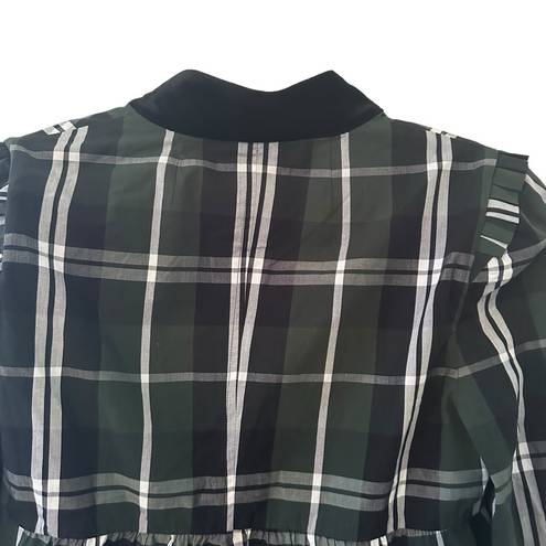 Tuckernuck  Tartan Bristol Top - Green Plaid, Size S, NEW