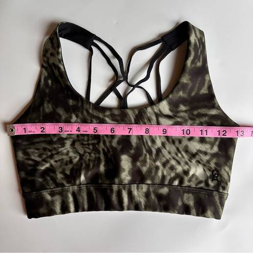 Good American Green Leopard Patterned Sports Bra Size 1