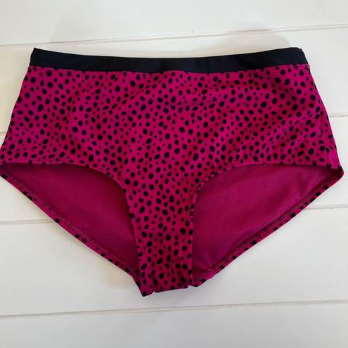 All In Motion NWT  fushia medium coverage bathing suit bottom size small