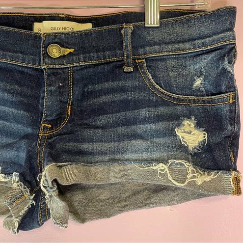 Gilly Hicks  Sydney Low Rise Jean Booty Shorts Cutoff Medium Wash Denim Size 29