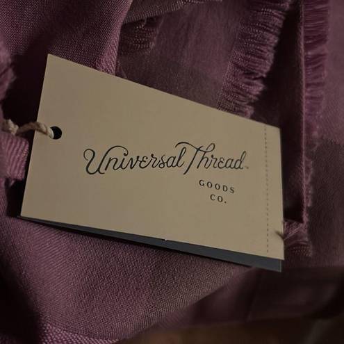 Universal Threads Women's Textured Check Wrap Scarf - Universal Thread Purple