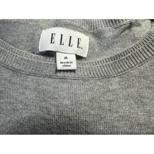 Elle COPY -  TRES CHC gray and pink medium sweater