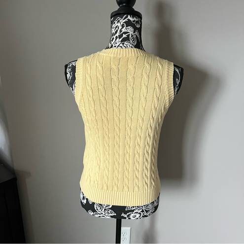 Brandy Melville  Womens Sweater Vest One Size Yellow V neck