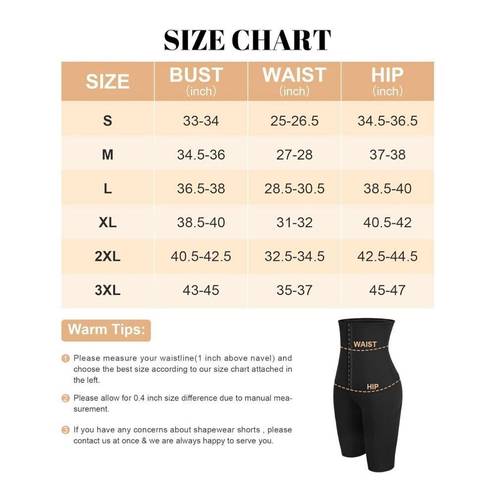 NEW Tummy Control High Waist Shapewear Shorts Thigh Slimmer Corset L Size L