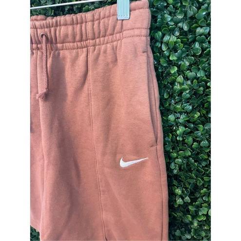 Nike  WOMENS BROWN BAGGY HIGH RISE SHORTS SIZE XS