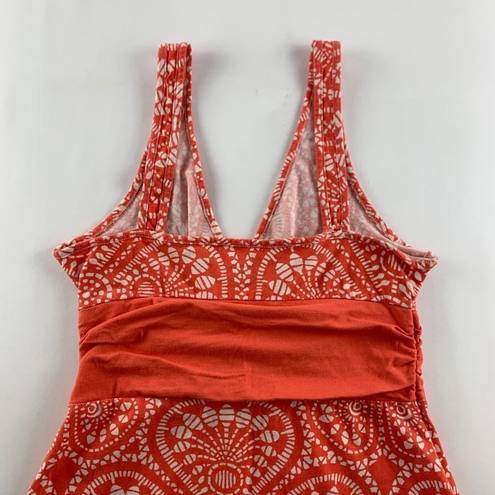 Patagonia  Coral Batik Printed Jersey Knit Sun Dress S