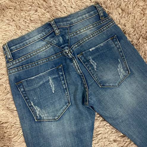 One Teaspoon Distressed Skinny Jeans